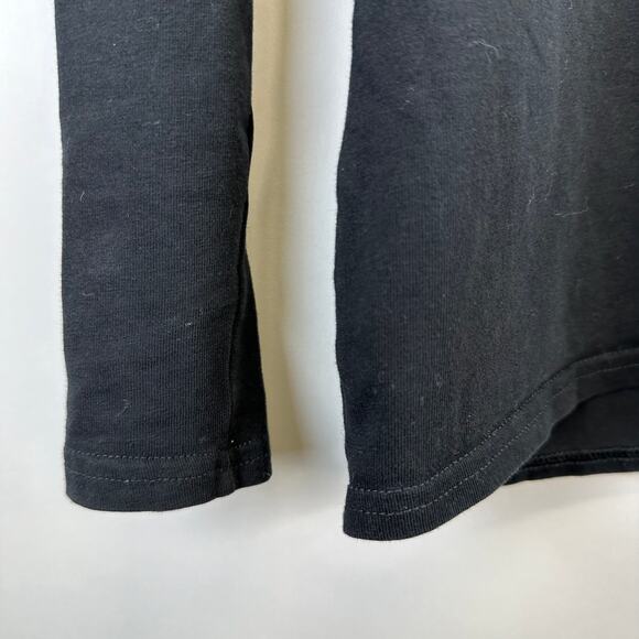 Gymshark Long Sleeve Black Logo Fitted Raglan T Shirt Womens Medium Athleisure - Picture 5 of 12